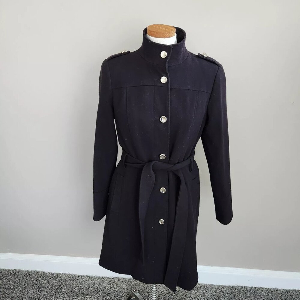 Oasis womens size S black coat belted Y3